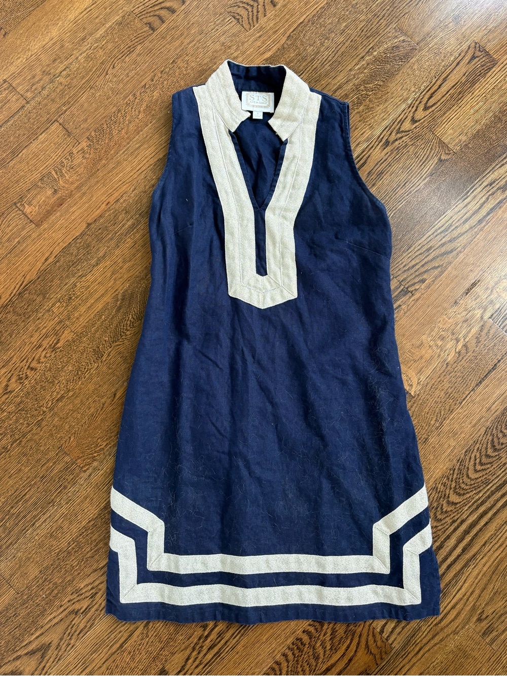 Sail to Sable Navy & Gold Dress